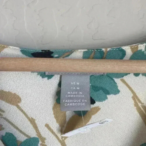 H&M Floral Long Sleeve Dress Size Medium - Picture 9 of 14